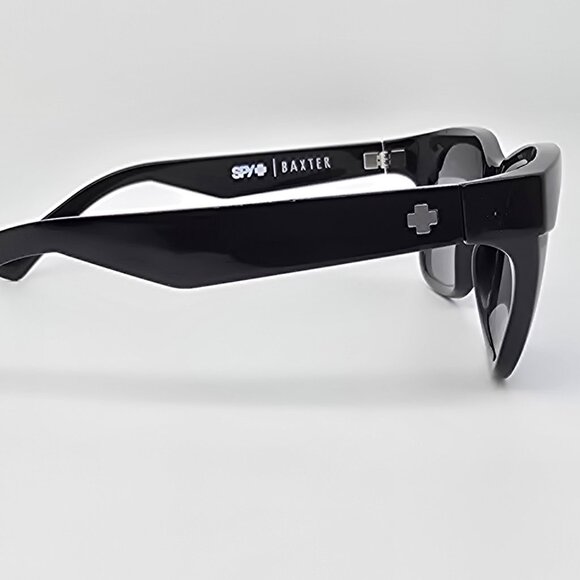 Spy Optic Baxter Gloss Black Frame Blue Mirror Lens Sunglasses Italy 54-20-132 - Picture 6 of 15